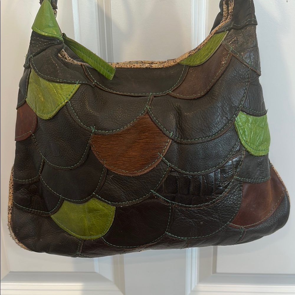 Mayamoon Patchwork Leather Shoulder Bag - image 3